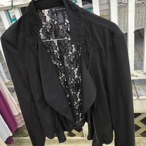 Black lace blazer